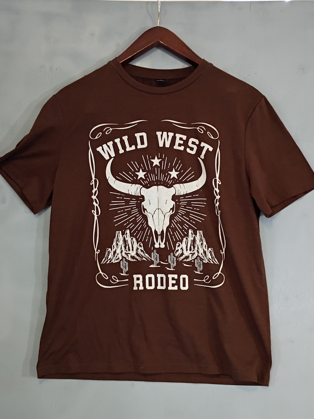 Wild West Rodeo Graphic Tee - Brown